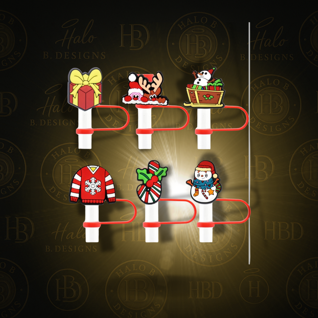 Drink Accessories - Custom Straw Toppers & Tumbler Add-Ons – Halo B Designs