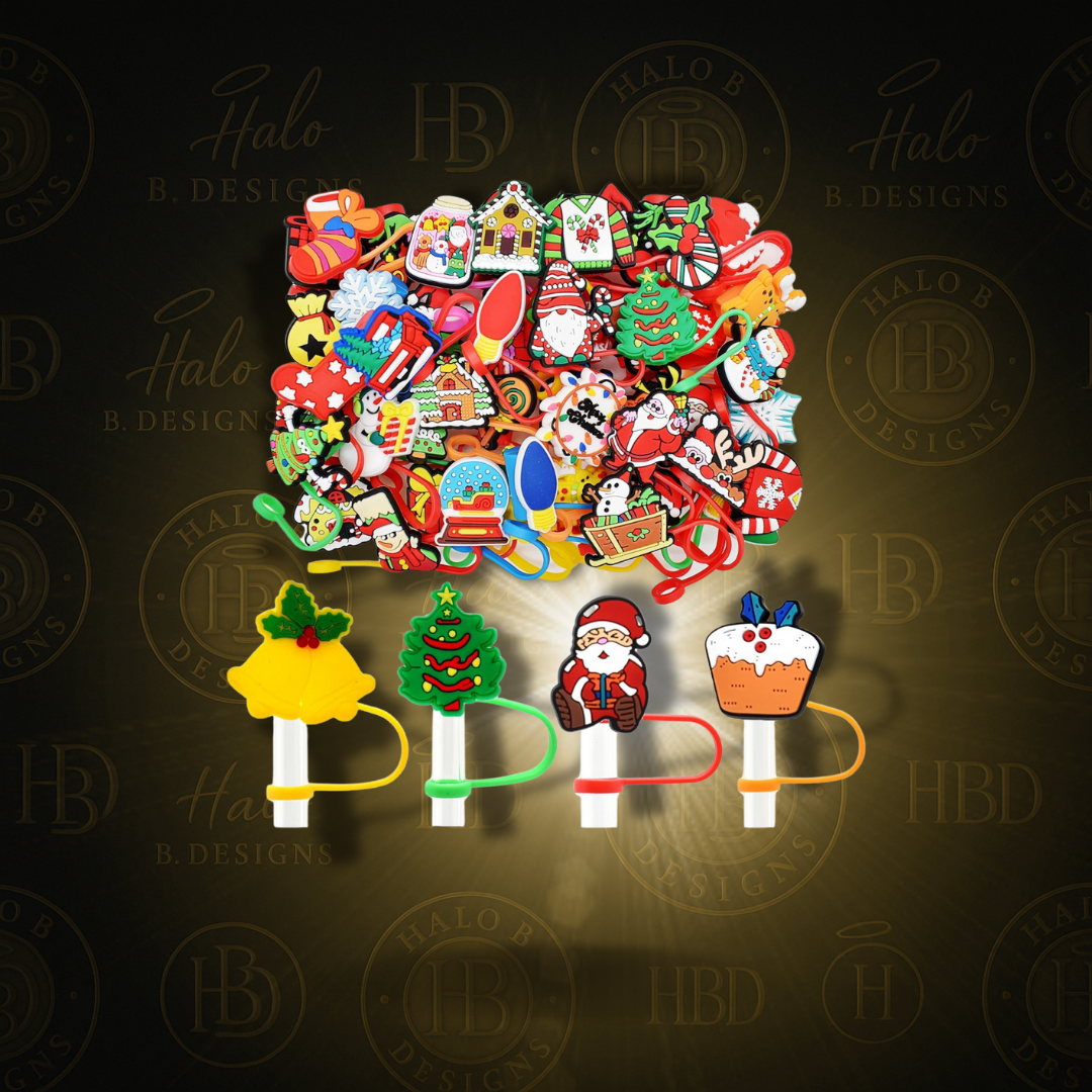 Drink Accessories - Custom Straw Toppers & Tumbler Add-Ons – Halo B Designs